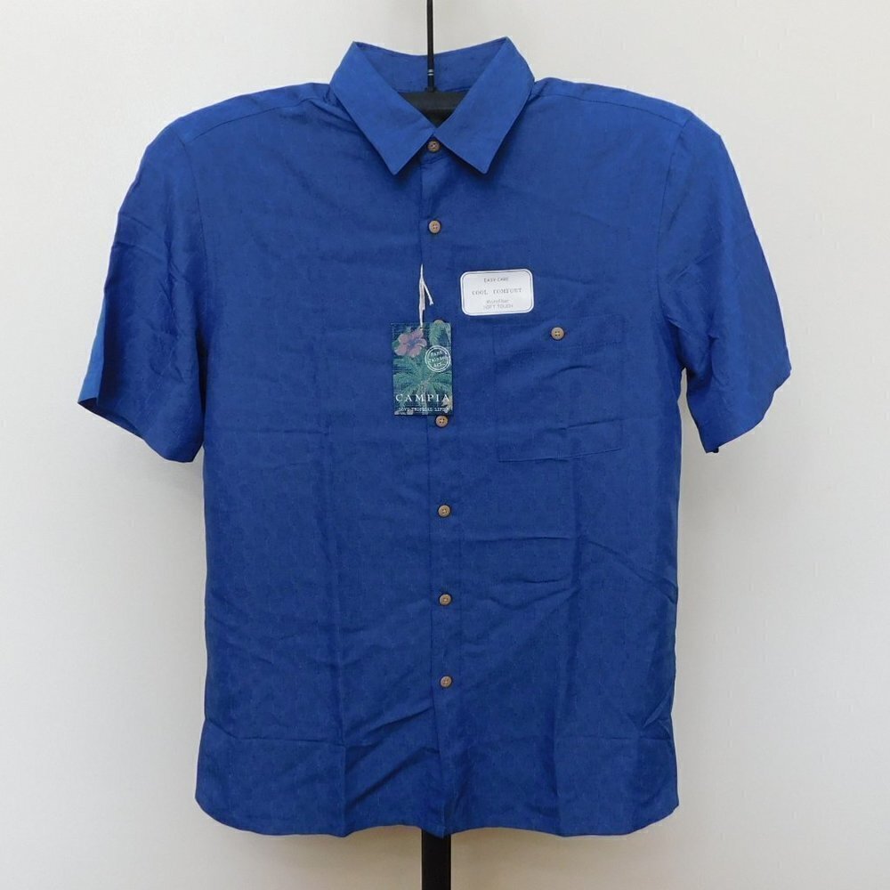 𝅺campia Moda Button Front Short Sleeve Shirt - M